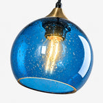 Charger l'image dans la visionneuse de galerie, Bubble Glass Globe 3 - Light Single Pendant Light With Adjustable Cord