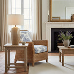 Bild in Gallery-Viewer laden, Ceruna Leinen Lampenschirm Keramik Tischlampe – Metallrahmen und Keramikfuß für Beleuchtung im Büro und Zuhause