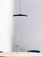 Load image into Gallery viewer, Macaron Pendant Light – Slim Metal Saucer Fixture
