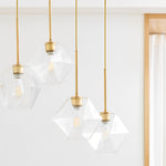 Load image into Gallery viewer, Talvior Sculptural Faceted Glass Branch Chandelier – Modern 7-Light for Dining Room