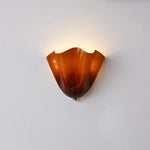 Bild in Gallery-Viewer laden, Bellina Elegante Florale Glas-Wandlampe – Moderne Messing-Wandlampe für Schlafzimmer & Flur