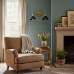 Load image into Gallery viewer, Conique Metal Industrial Wall Sconce – Dual Cone Copper Vanity Light