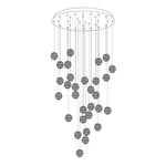 Load image into Gallery viewer, Wooden Orb Sphere Cluster Pendant Light M25