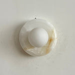 Bild in Gallery-Viewer laden, Orli White Jade Wandleuchte