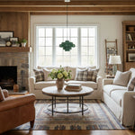 Cargar imagen en el visor de la Galería, Lámpara colgante Koloro con pantalla de vidrio coloreado: moderna lámpara de suspensión ajustable para interiores.