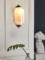 Load image into Gallery viewer, Vintage Milk Glass Flush Eloise Wall Sconce for Bedside Hallway