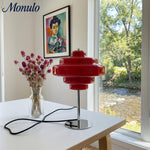 Cargar imagen en el visor de la Galería, Lámpara de mesa de cristal Koloro: moderna lámpara de niveles para espacios de estar o de trabajo