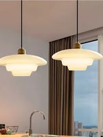 Load image into Gallery viewer, Modern Milk Glass Pendant Light
