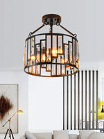 Load image into Gallery viewer, American Retro Industrial Style Iron Birdcage Pendant Lamp
