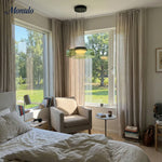 Cargar imagen en el visor de la Galería, Lámpara colgante de vidrio con forma de disco apilado Verdoma Iluminación nórdica contemporánea para cocinas