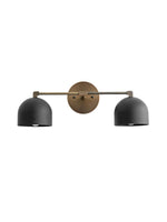Cargar imagen en el visor de la Galería, Aplique de pared Metio Dome para tocador – Lámpara de estilo Mid-Century para baño