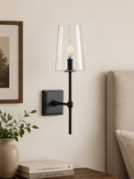 Load image into Gallery viewer, Derlina Clear Glass Sconce - Elegant Single To Triple Vanity Sconce