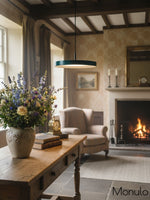 Load image into Gallery viewer, Modern Disc Pendant Light — Nordic Minimalist Fixture for Dining & Kitchen