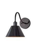 Bild in Gallery-Viewer laden, Industrielle moderne konische Wandleuchte mit klarer Metallsilhouette