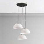 Load image into Gallery viewer, Parvion 3 Light Dome Chandelier - Modern Metal Chandelier For Dining