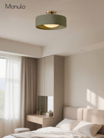 Load image into Gallery viewer, Cerova Porcelain Flush Mount Ceiling Light – Modern Low-Profile Fixture