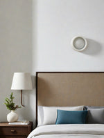 Load image into Gallery viewer, Cerova Porcelain Wall Sconce - Minimal Round Flush Mount Ceramic Light