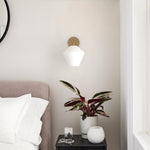Load image into Gallery viewer, Merin Sculptural Glass Wall Lamp – Geometric Modern Wall Sconce for Bedrooms & Hallways