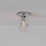 Cargar imagen en el visor de la Galería, Lámpara de techo de cristal Talvior Geometry - Estilo de montaje empotrado de cristal facetado