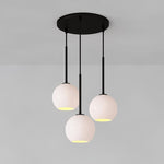 Load image into Gallery viewer, Selvion Minimalist Blown Glass Chandelier — Modern Sculptural Lighting for Dining or Living Spaces
