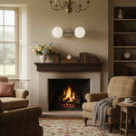 Cargar imagen en el visor de la Galería, Aplique de pared para baño de estilo moderno de mediados de siglo Lumio Globe Opal Glass