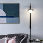 Cargar imagen en el visor de la Galería, Lámpara de pared nórdica con brazo oscilante para salón M22