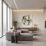 Cargar imagen en el visor de la Galería, Lámpara de Mesa Industrial Concretea - Globo de Vidrio Soplado a Mano con Base de Hormigón para Sala de Estar