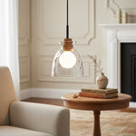 Cargar imagen en el visor de la Galería, Lámpara Colgante Quenora Ripple – Pantalla de Vidrio Ondulado para Comedor o Cocina U23