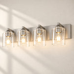 Charger l'image dans la visionneuse de galerie, brushed nickel 4 clear