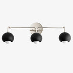 Cargar imagen en el visor de la Galería, Lámpara de tocador decorativa Metio Dome - Lámpara de pared para baño con pantalla orbe clásica