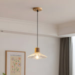 Bild in Gallery-Viewer laden, Nordische Hanfseil Glas Pendelleuchte