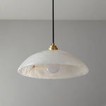 Load image into Gallery viewer, Alabaster Dome Pendant Light