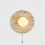 Load image into Gallery viewer, Retro Wabi Sabi Travertine Lunar Eclipse Wall Light M07