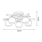 Cargar imagen en el visor de la Galería, Lámpara de techo de madera Tinsley