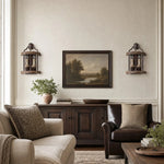 Cargar imagen en el visor de la Galería, Rustic wall sconces in a living room wall setting