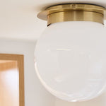 Load image into Gallery viewer, Rivolence Low-Profile Flush Mount Ceiling Lamp – Mid-Century Inspired Design