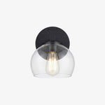 Charger l'image dans la visionneuse de galerie, Auruca Globe Wall Light Bellflower Inspired Shape - Minimalist Metal Glass Sconce for Living Room