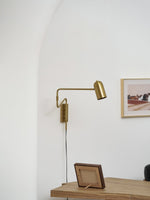 Load image into Gallery viewer, Adjustable Arm Plug In Wall Lamp