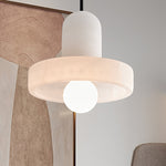 Load image into Gallery viewer, Elegant Creative White Alabaster Pendant Light M24