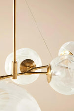 Load image into Gallery viewer, Pawrior Artistic Globe Chandelier Fixture – Soft Ambient Lighting for Dining or Living