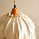 Bild in Gallery-Viewer laden, Pleated fabric shade top detail