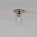 Cargar imagen en el visor de la Galería, Lámpara de techo de cristal Talvior Geometry - Estilo de montaje empotrado de cristal facetado