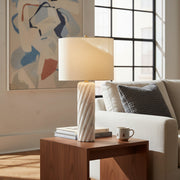 Lampe de table en marbre Albi Sculpture – Design métallique minimaliste adapté à la chambre ou au salon