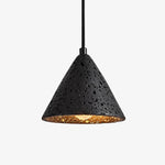 Cargar imagen en el visor de la Galería, Cratera Black Travertine Stone Pendant Light