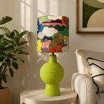 Bild in Gallery-Viewer laden, Vertical Stripe colorful fabric ceramic table lamp