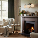 Cargar imagen en el visor de la Galería, Lámpara de tocador LED regulable de cristal Glorica – Lámpara de baño minimalista tipo globo