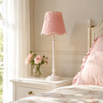 Load image into Gallery viewer, French Country Fabric Metal Table Lamp