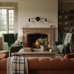 Cargar imagen en el visor de la Galería, Lámpara de tocador Pyralis Cone de 3 luces: diseño moderno y elegante para baños y pasillos