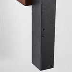 Cargar imagen en el visor de la Galería, Linear Travertine And Wood LED Wall Light