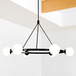 Load image into Gallery viewer, Brelia Modern Round Chandelier - Glass Globe Design For Modern Home